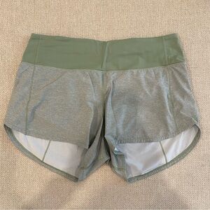 Lululemon Speed Up Shorts 4 inch Women's Green Shorts